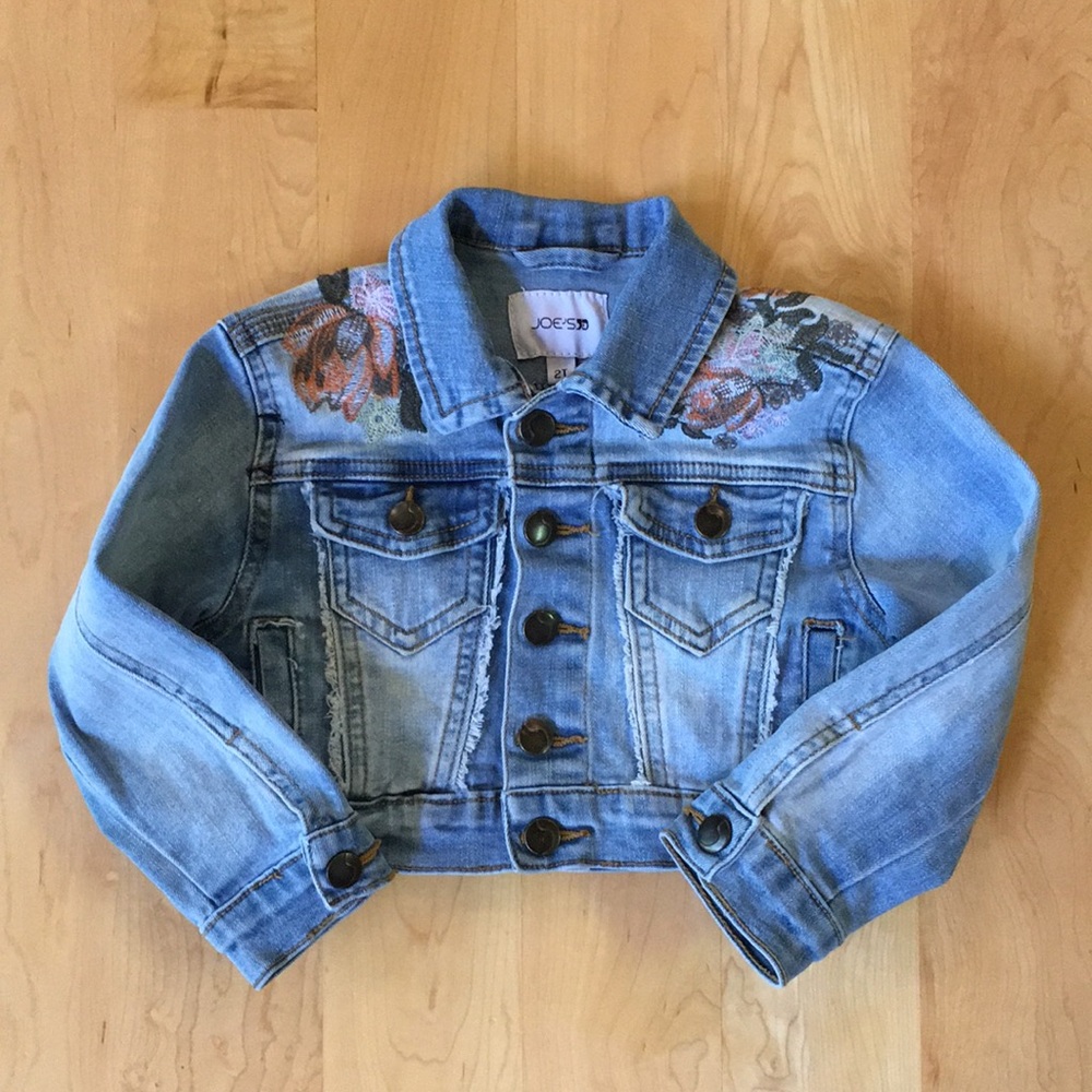 JOE'S JEANS | Toddler Girls Embroidered Denim Jean Jacket